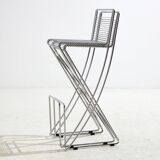 Kreuzschwinger steel bar stool by till behrens for schlubach, set of 2 (mk10476)