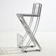 Tabouret de bar en acier kreuzschwinger par till behrens pour schlubach, lot de 2 (mk10476)