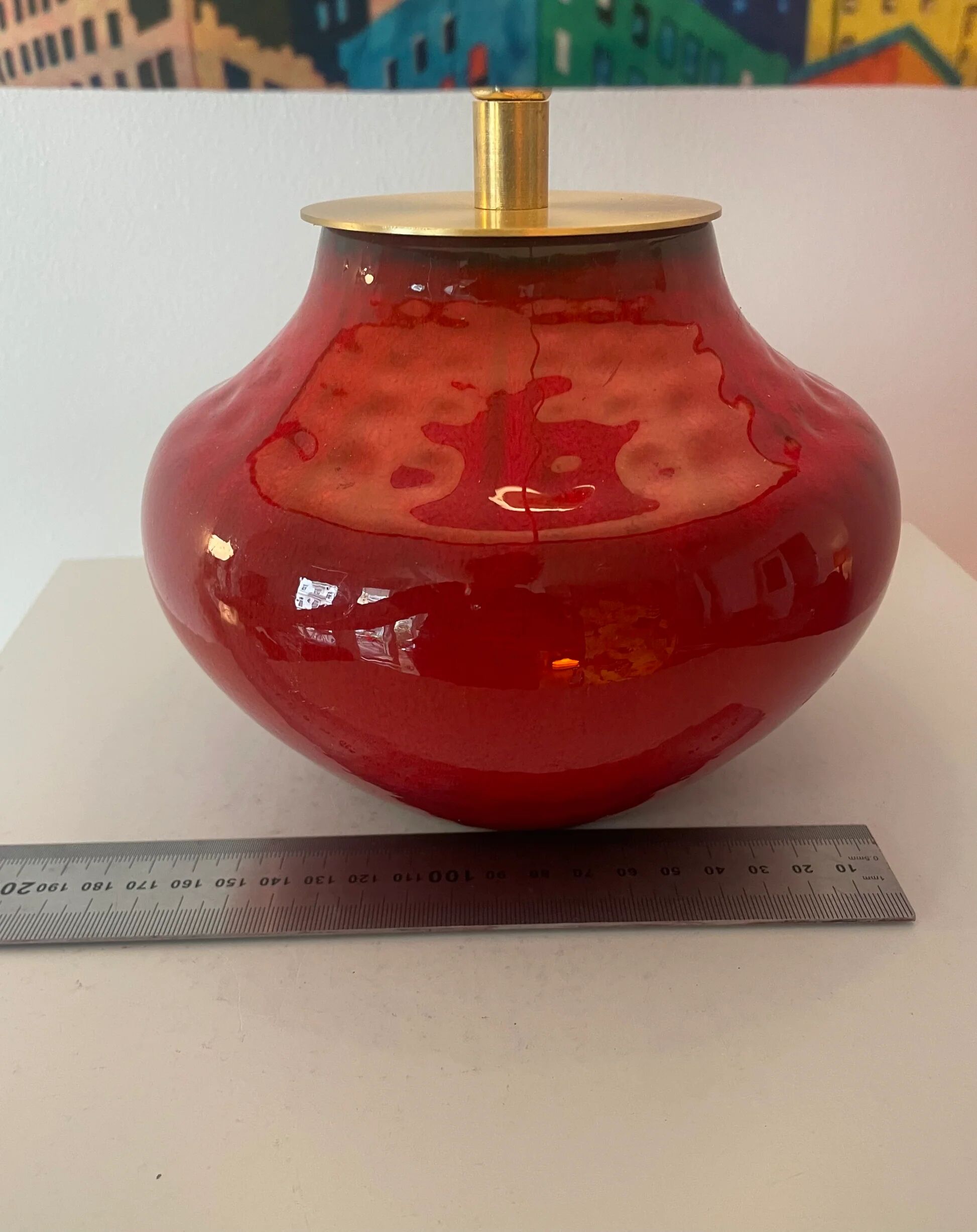 Wireless vase lamp - Bückeburg ceramic - ball lamp | 36 cm