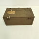 Old crate or military trunk metal patina original vintage canteen