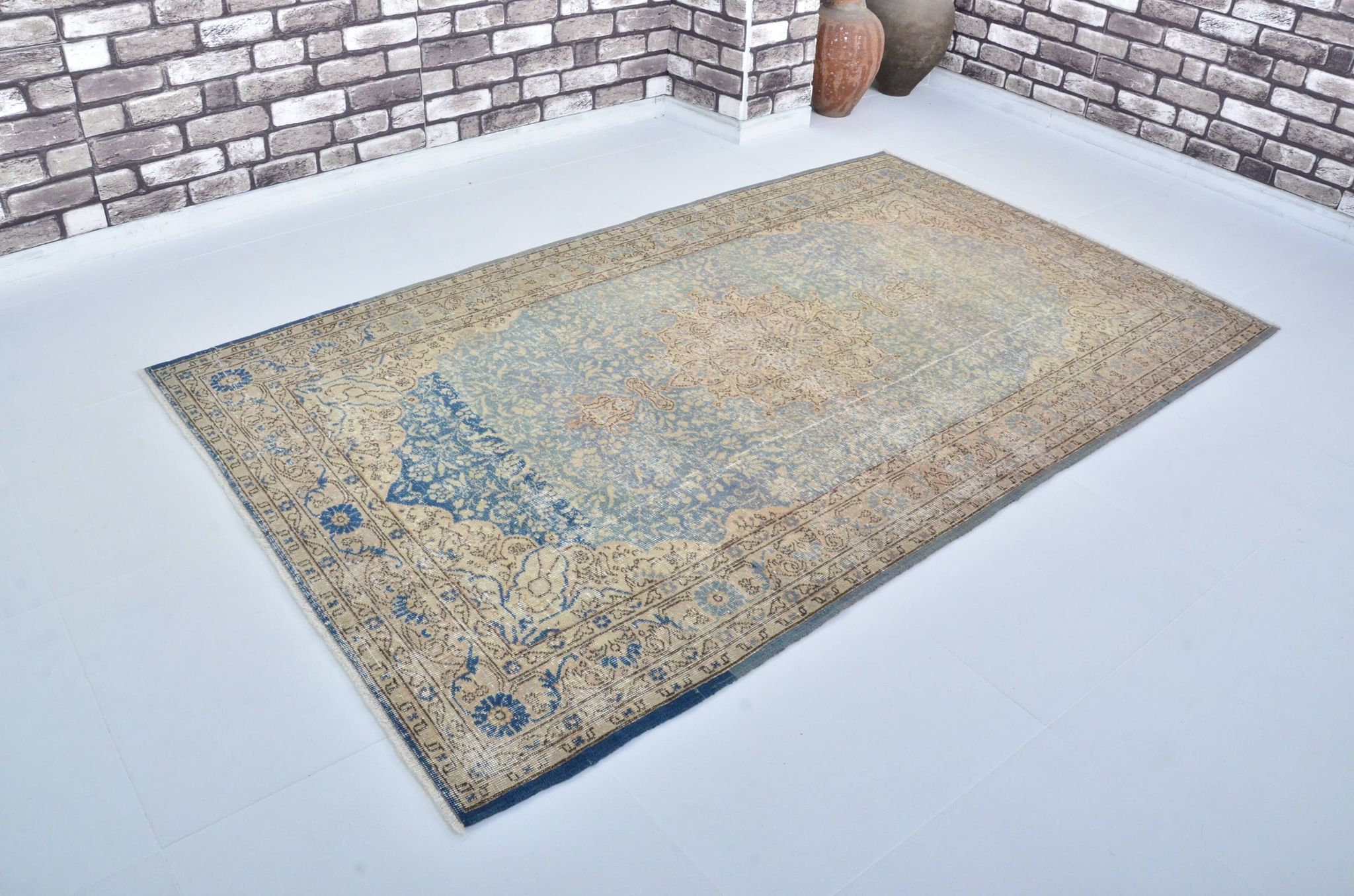 Oushak Turkish Vintage Rug sku 3247