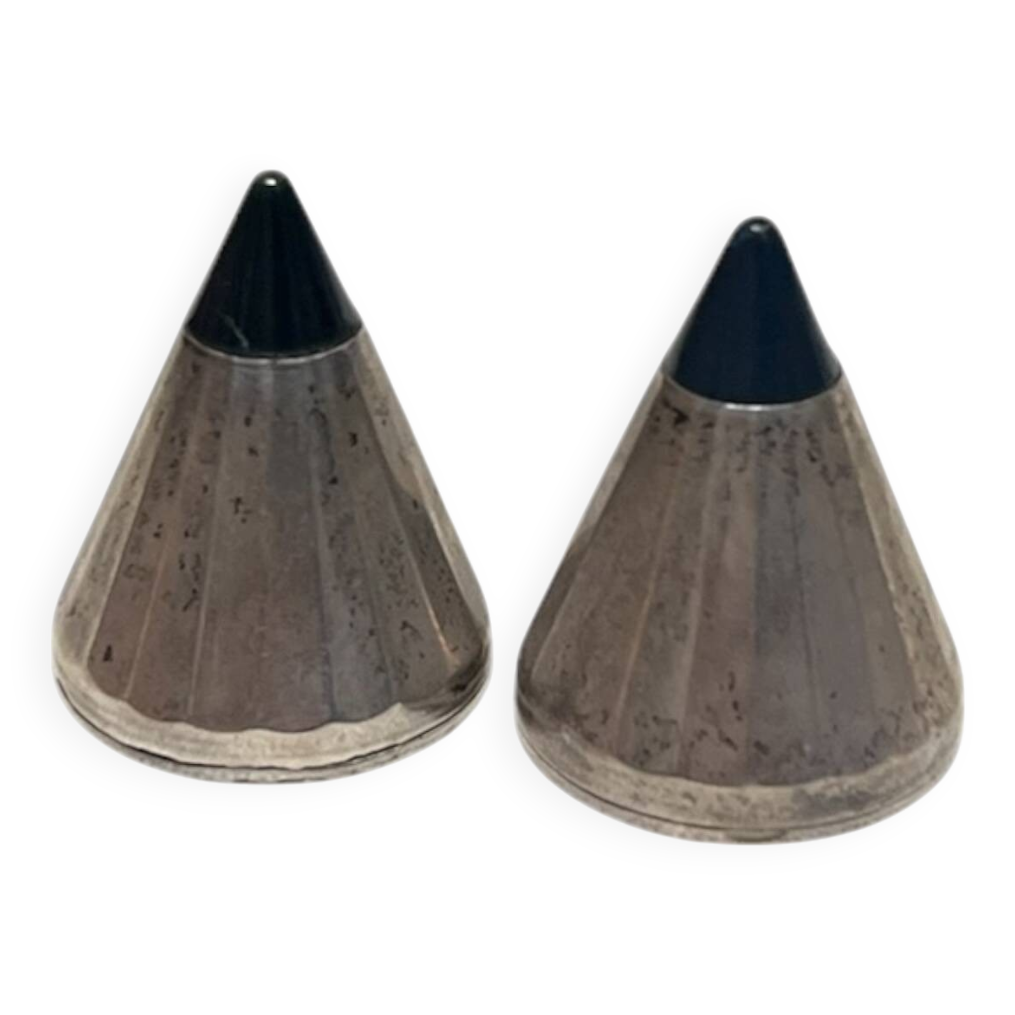 Silver salt and pepper shakers