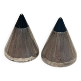 Silver salt and pepper shakers