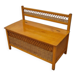Banc coffre vintage en