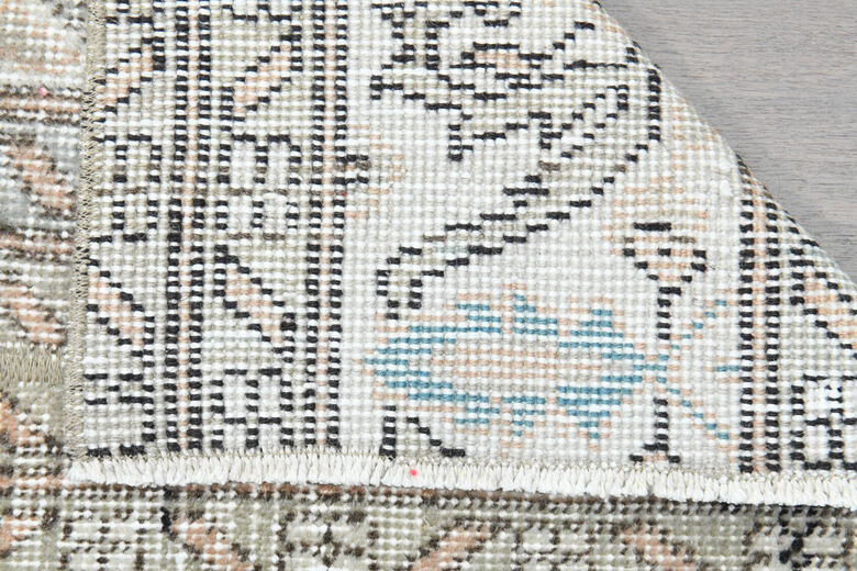 Vintage Oushak runner rug, staircase decoration 64x273.