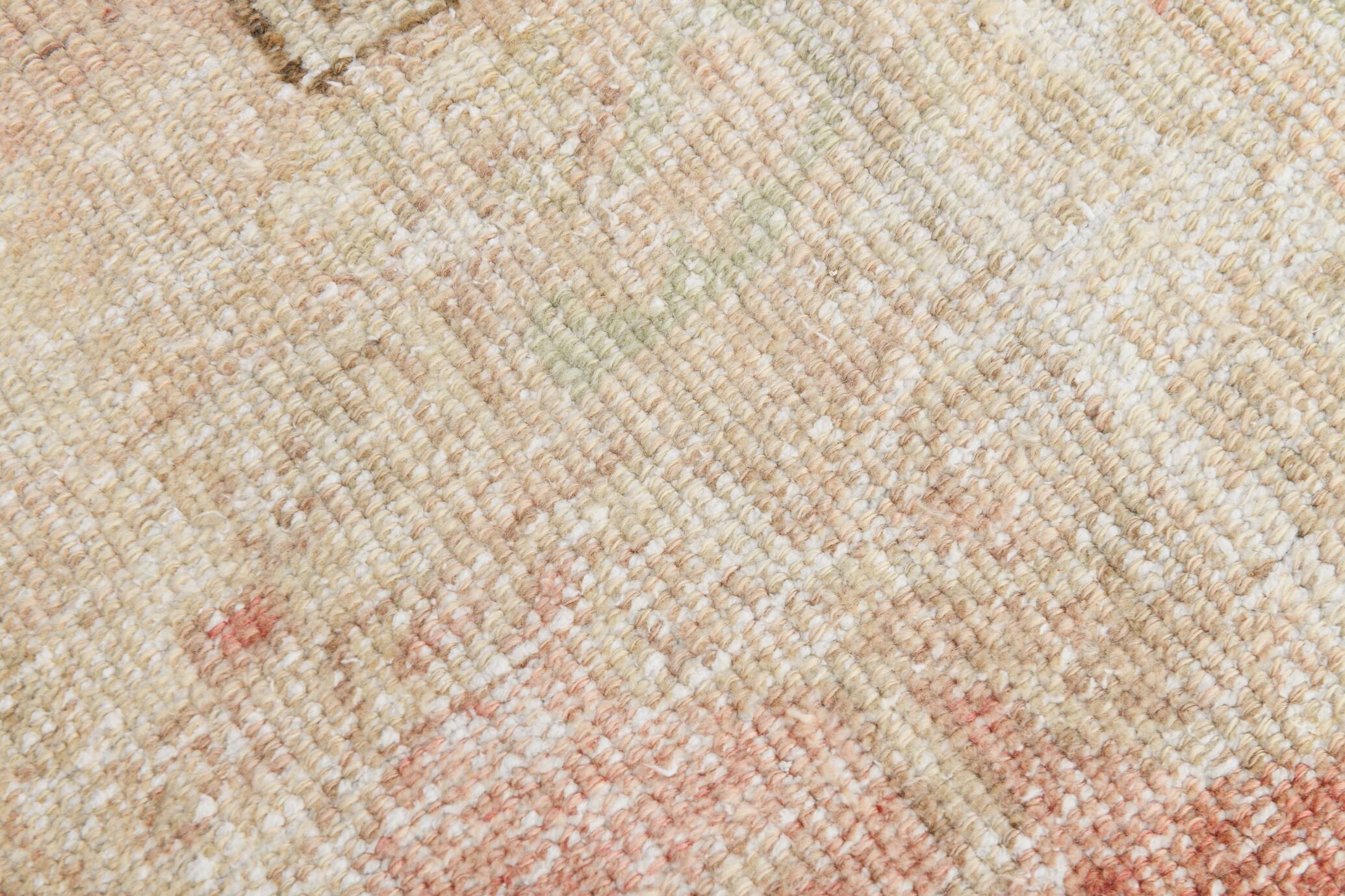 Pale Red & Brown Classic Persian Rug, 124x197Cm