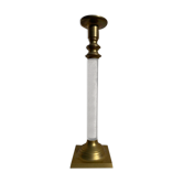Brass and Plexiglas Bougeoir