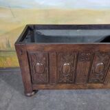 Jardinière en chêne et zinc