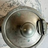 Silver-plated metal teapot or coffee pot with double hallmarks - early 20th century