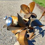 1960s Red Copper Lamp