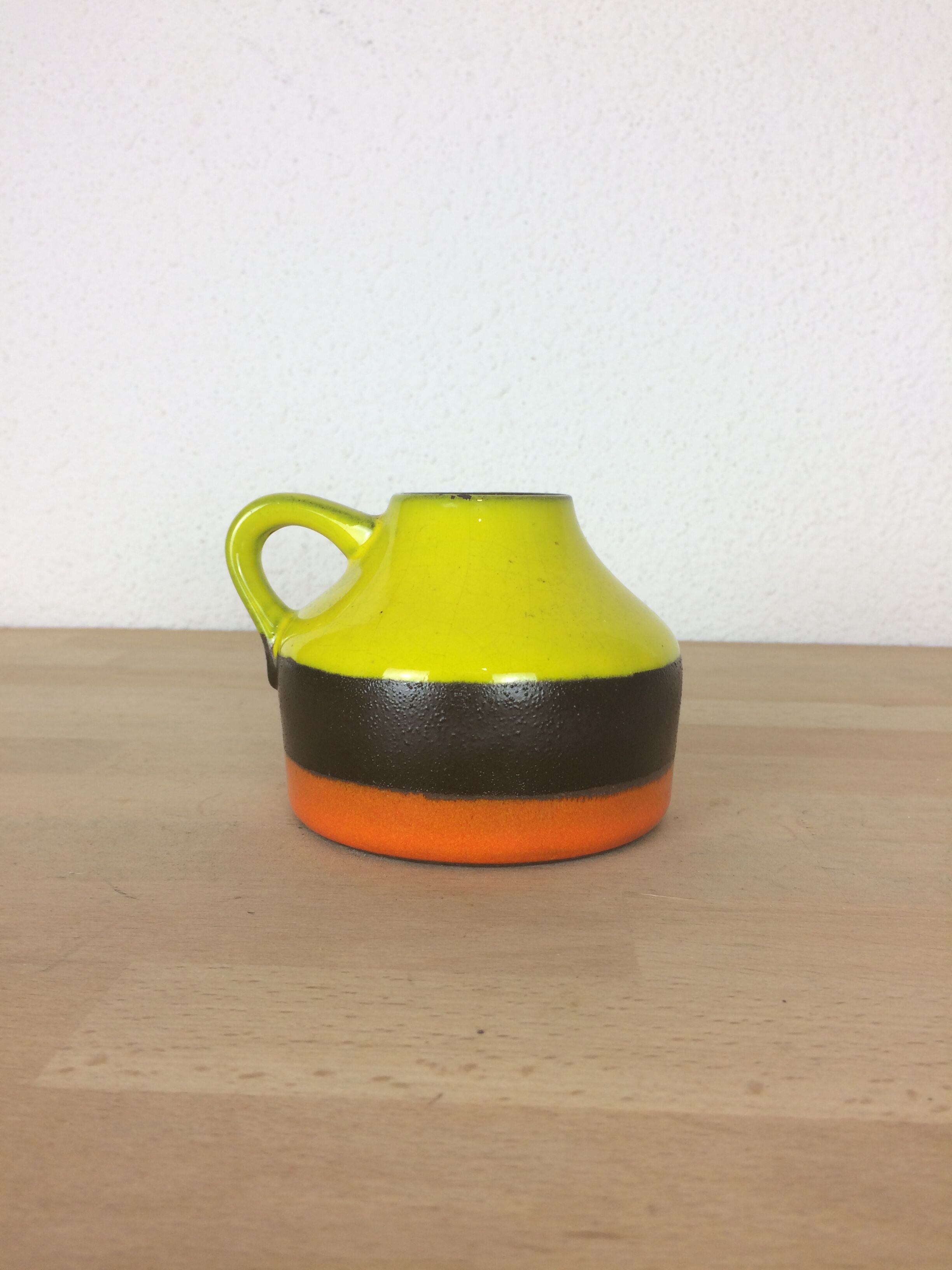 Tricolor ceramic vase