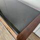 Art Decò Sideboard in Mahogany and Maple with Black Glass and Brass Finishi