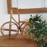 Rattan tricycle plant door