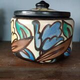 Ceramic vase with stopper + Montoise Bergen, Belgium, Art Deco 1920 1