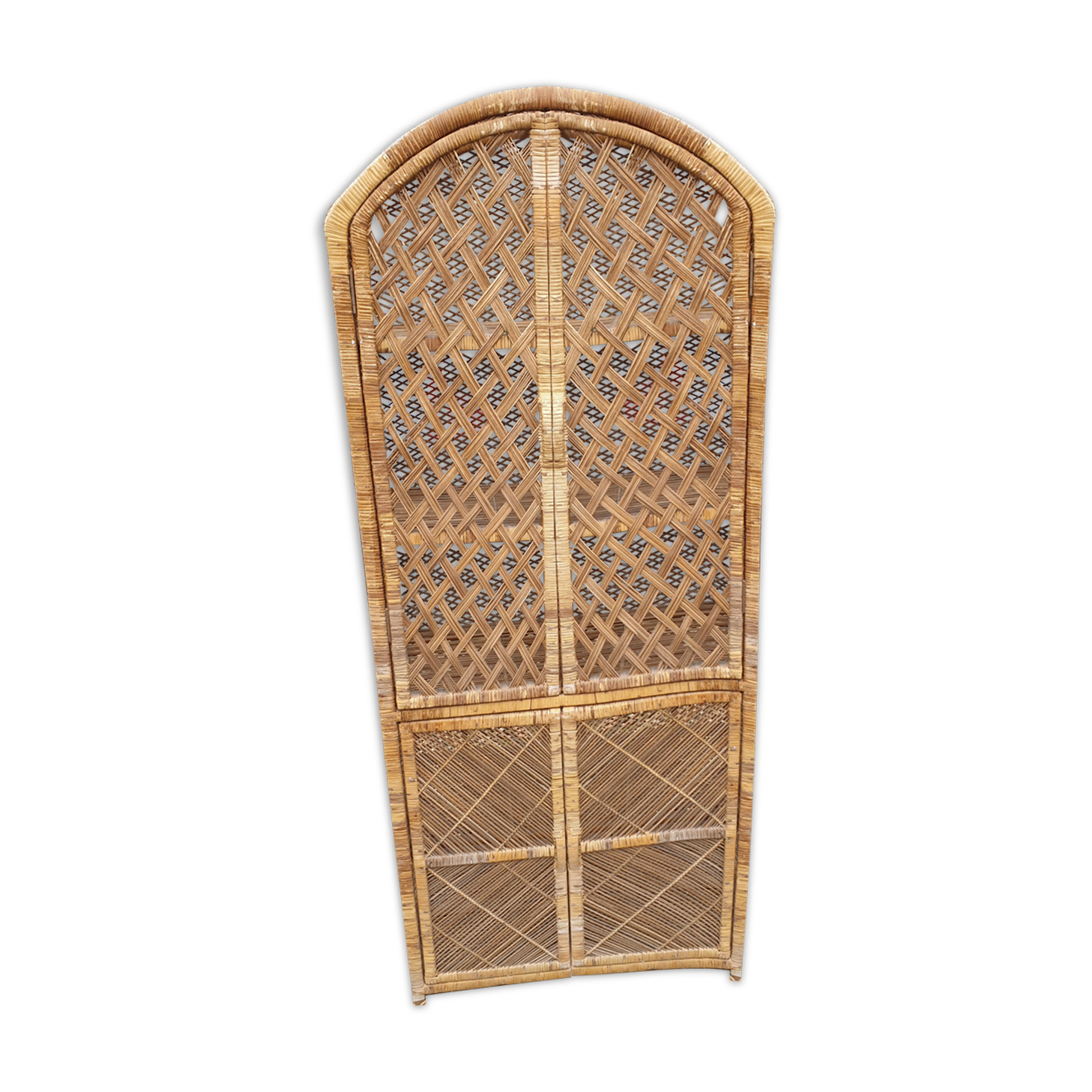 Wicker cabinet