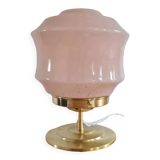 Table lamp in pink Clichy glass