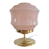 Table lamp in pink Clichy glass