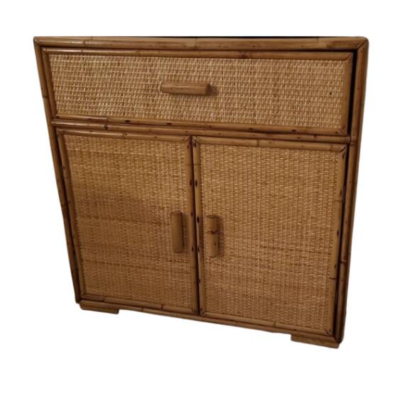rattan chest of drawers