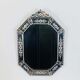 Louis XIV Regency mirror with parcloses engraved glass Italy