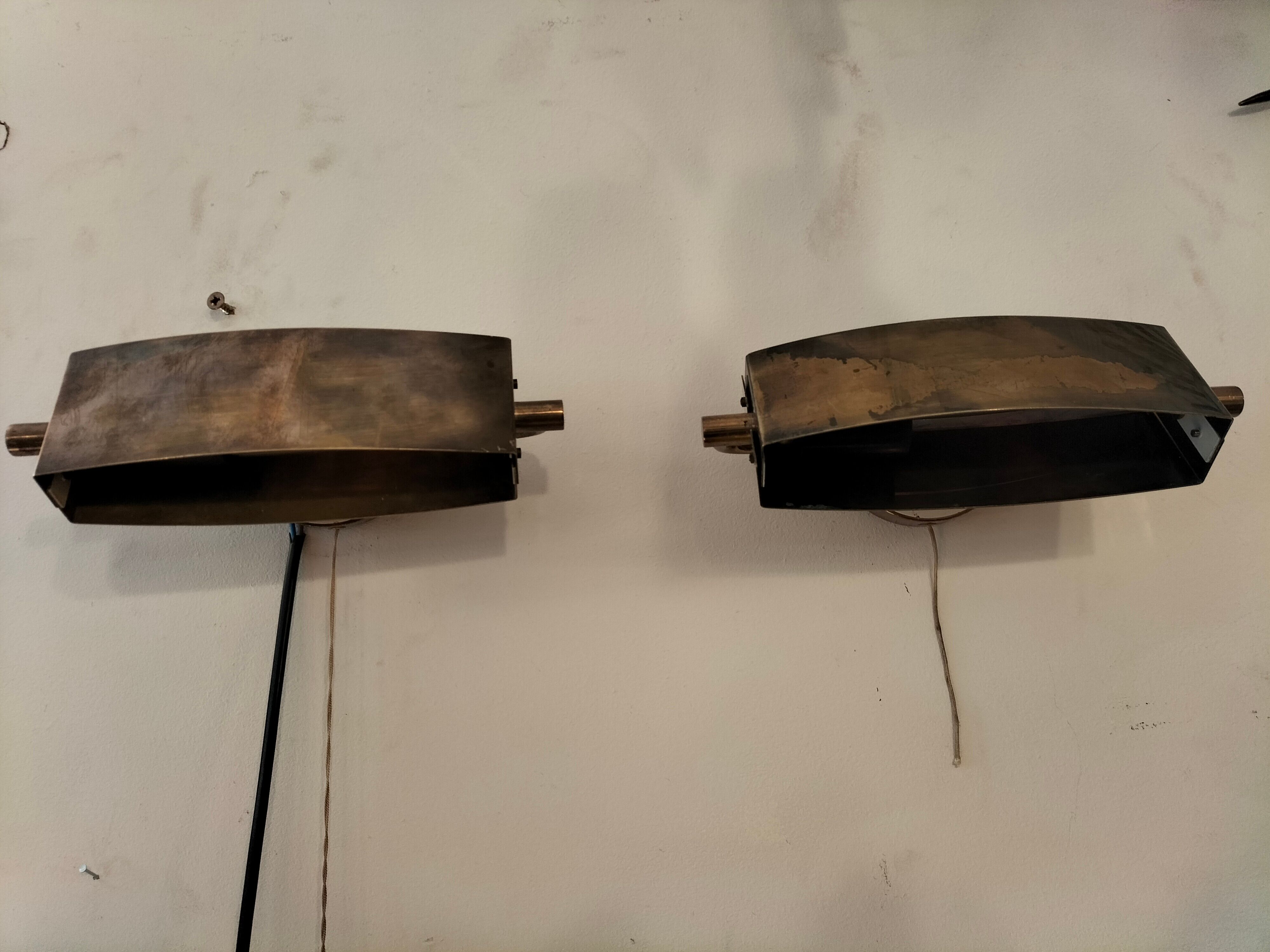 Pair wall lamps