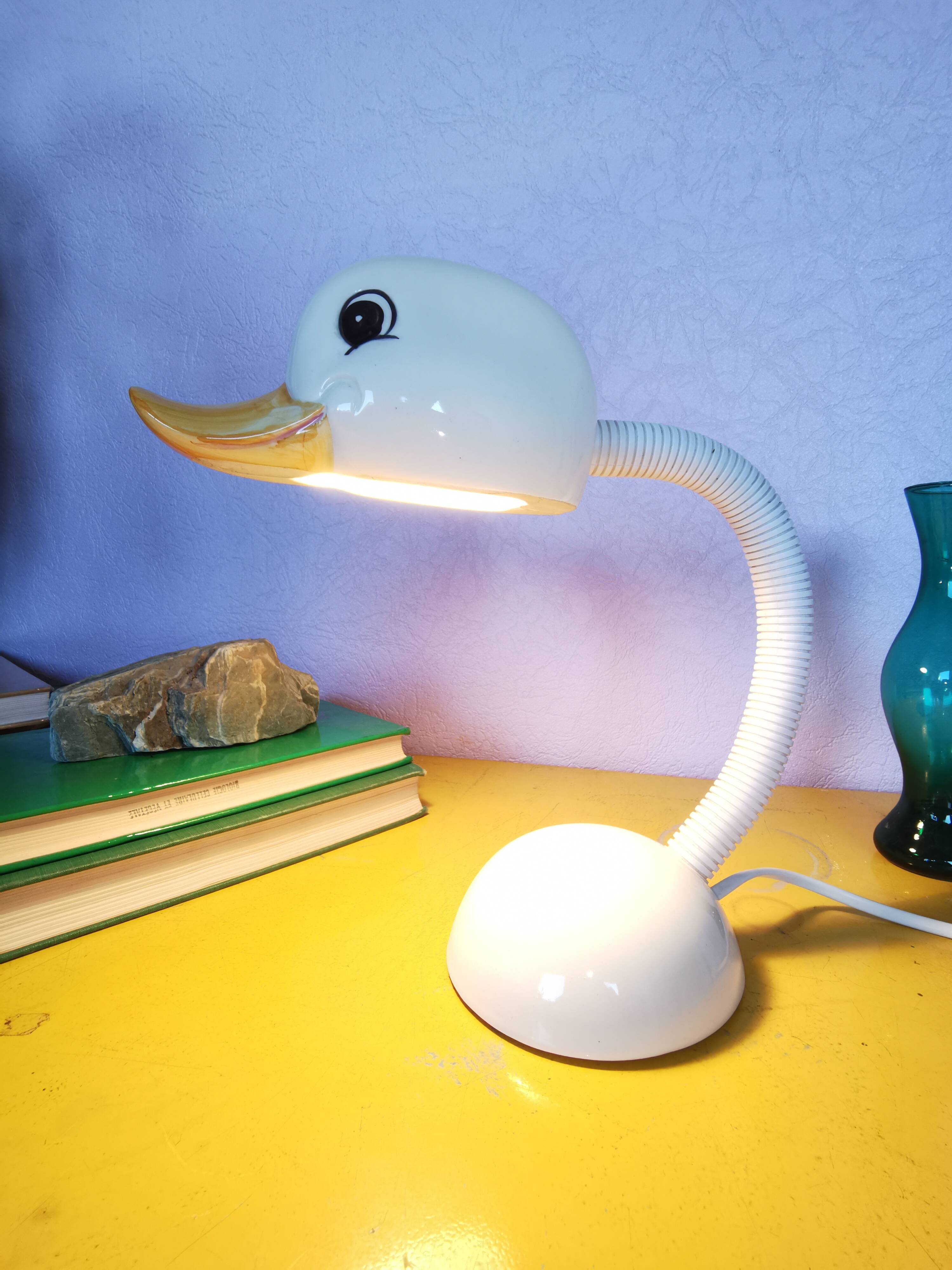 Flexible ceramic duck lamp, 1968
