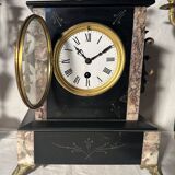 NAPOLEON III CLOCK + CANDLESTICKS