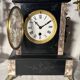 NAPOLEON III CLOCK + CANDLESTICKS