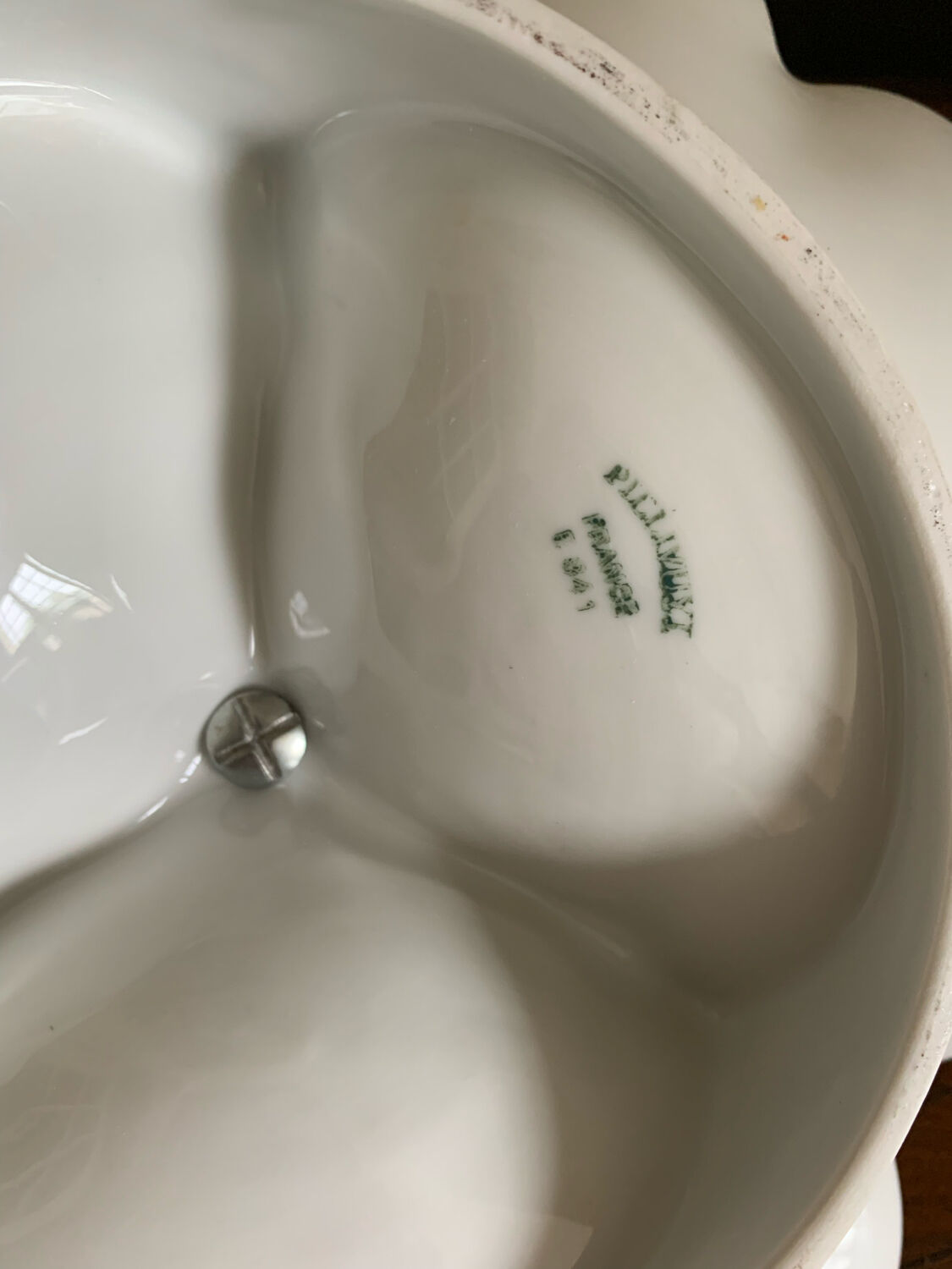 Pillivuyt porcelain hors d'oeuvre dish
