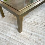 Table basse en laiton années 60