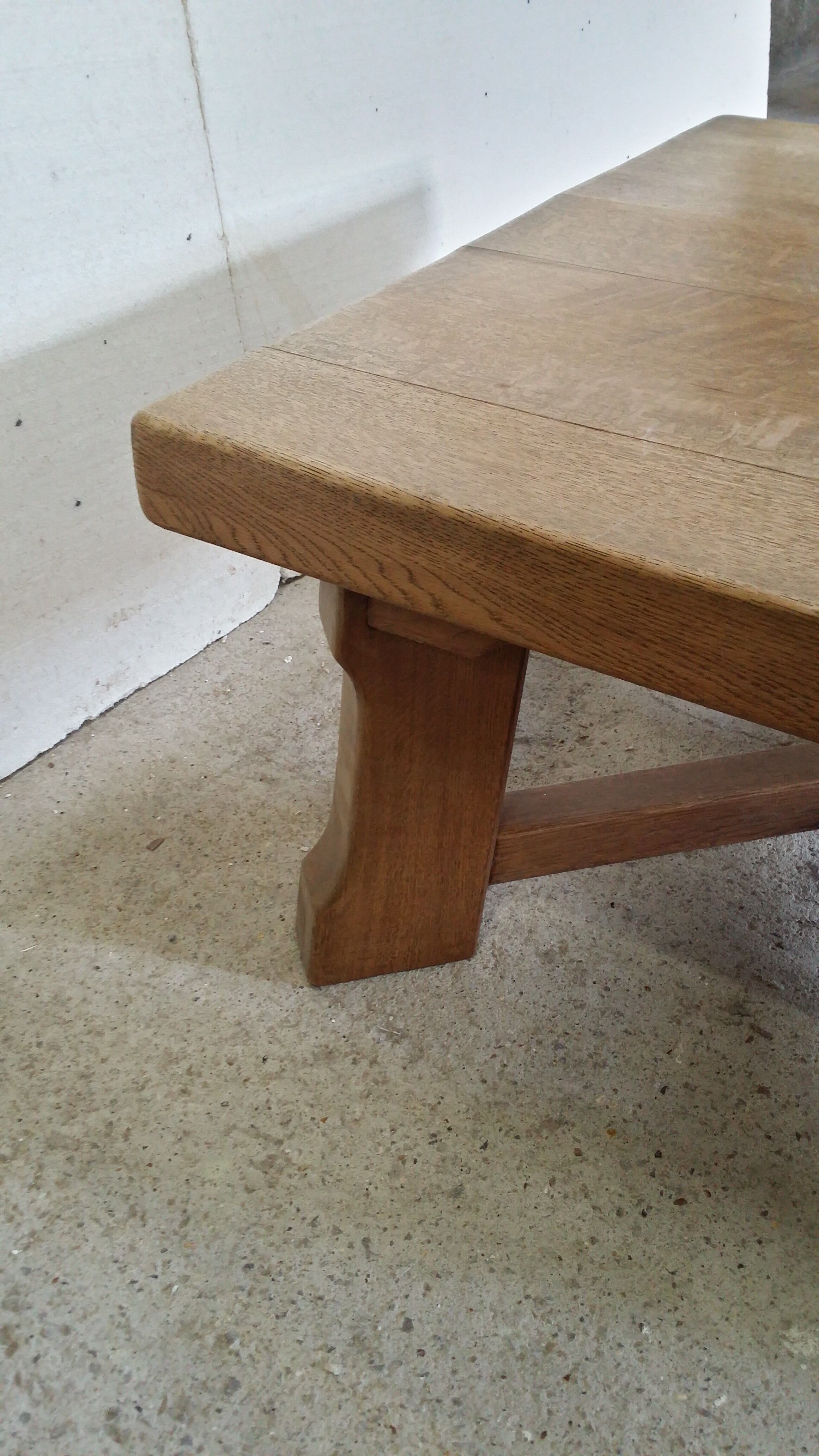 Coffee table in blond oak Netherlands 1970