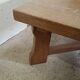 Coffee table in blond oak Netherlands 1970