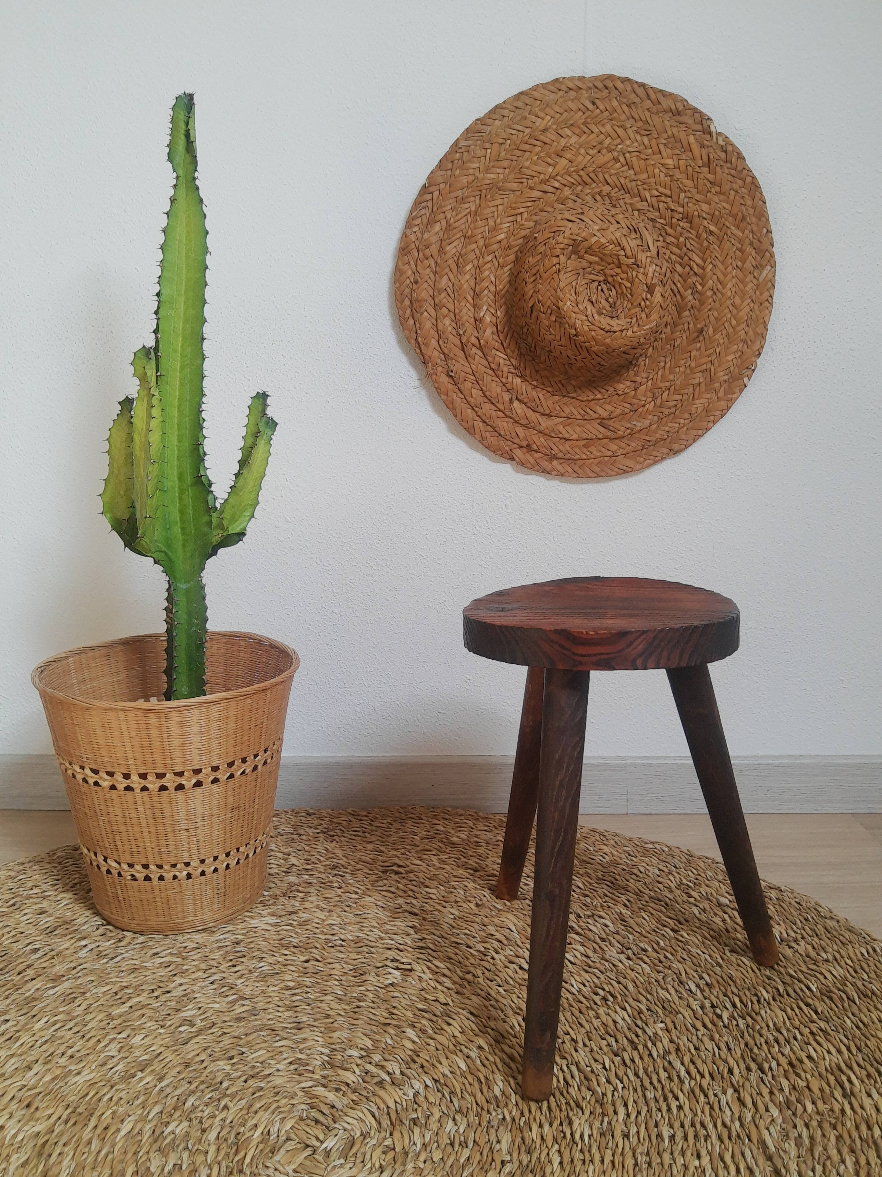 Vintage tripod campaign stool