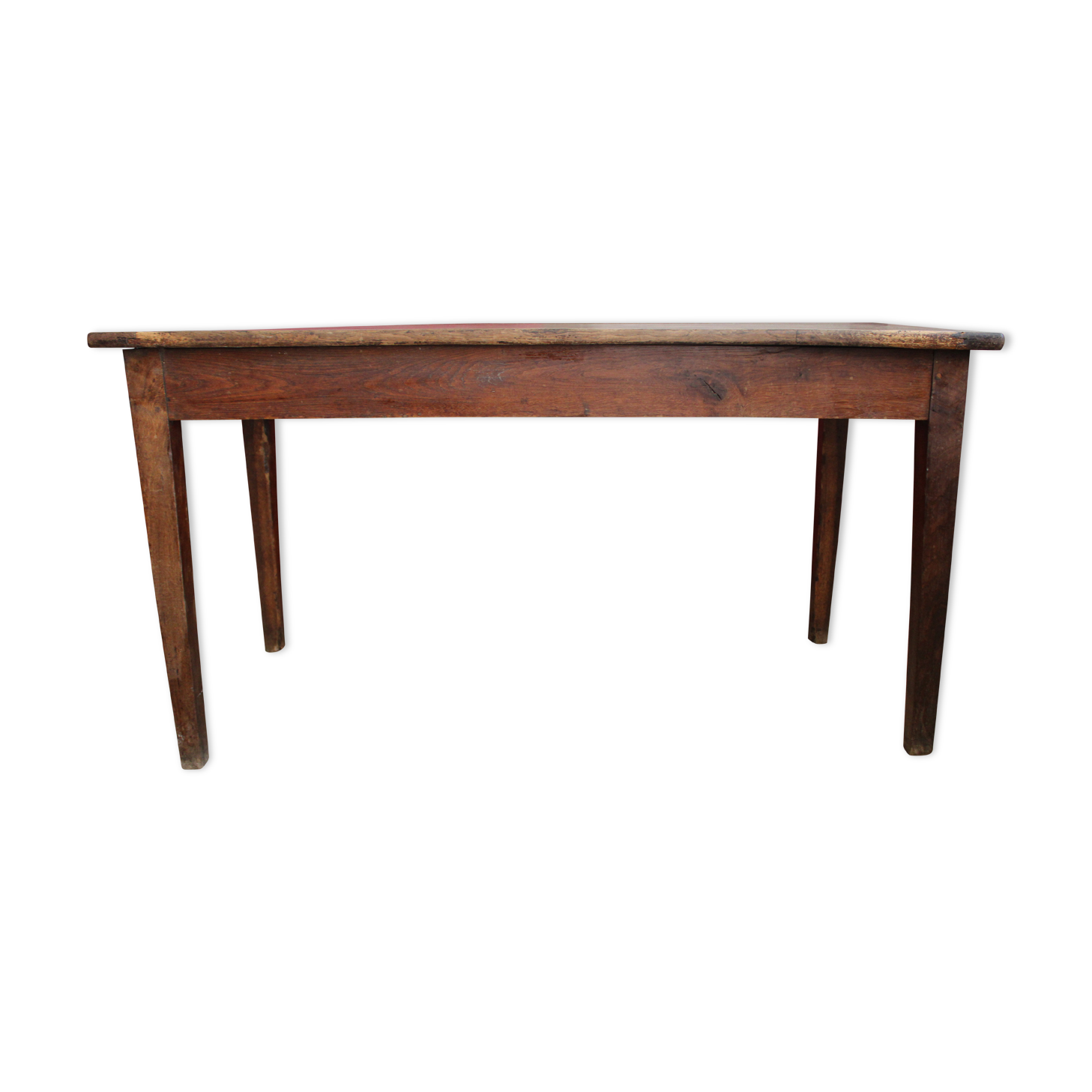 Oak farm table with 2 drawers