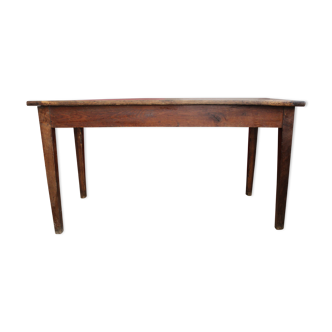 Oak farm table with 2 drawers
