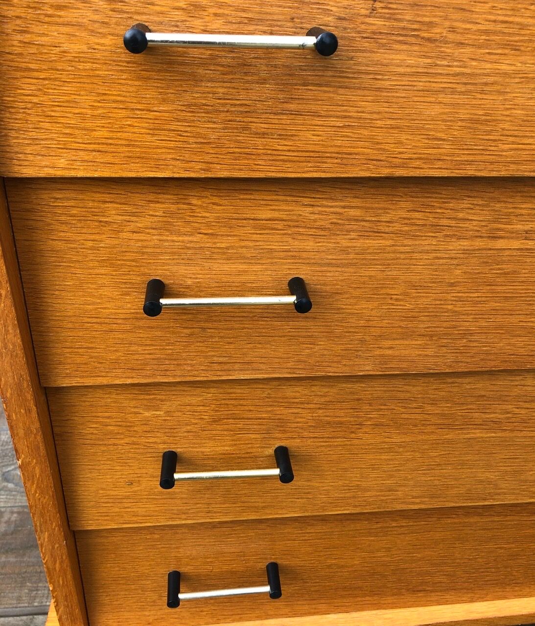 Commodity has 4 scandinavian style drawers, 60s