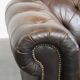 Cowhide Leather 3-Seater Chesterfield Sofa