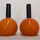 Orange opaline ball pendant light by Parscot, 1960s-70s