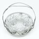 Sugar bowl, postmodernism, silver-plated brass, glass, HEFRA, Poland, 1970s