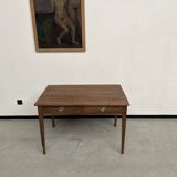 1900 solid walnut desk with two drawers