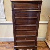 Secretary semainier in mahogany veneer