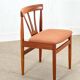 Set of 4 Danish Teak Hollow-Back Dining Chairs (made in the 1960s)