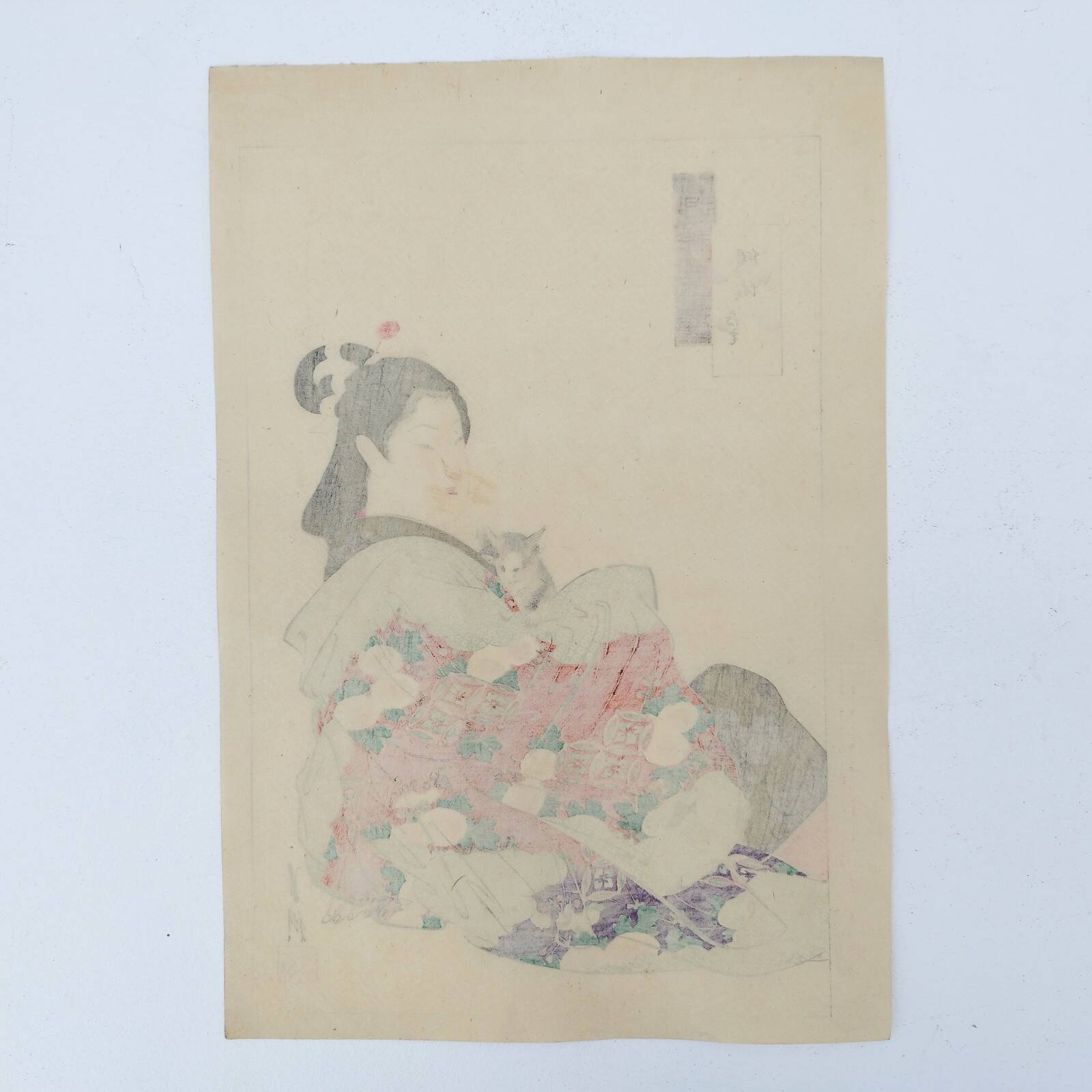 Japanese print Ogata Gekko early 20th century