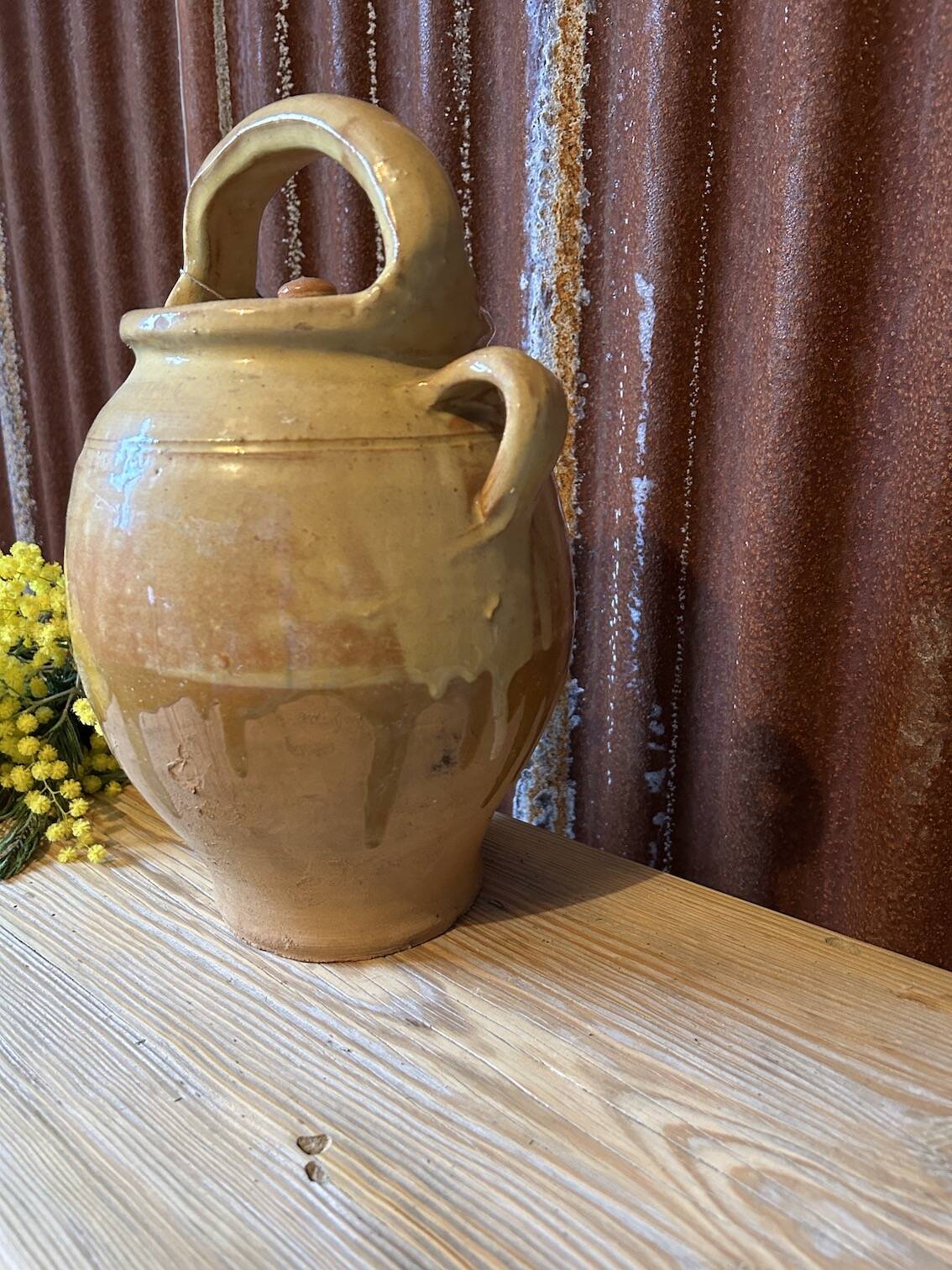 Large terracotta jug