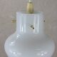 Vintage white opaline glass pendant light.