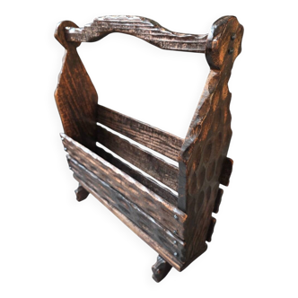 Brutalist magazine rack