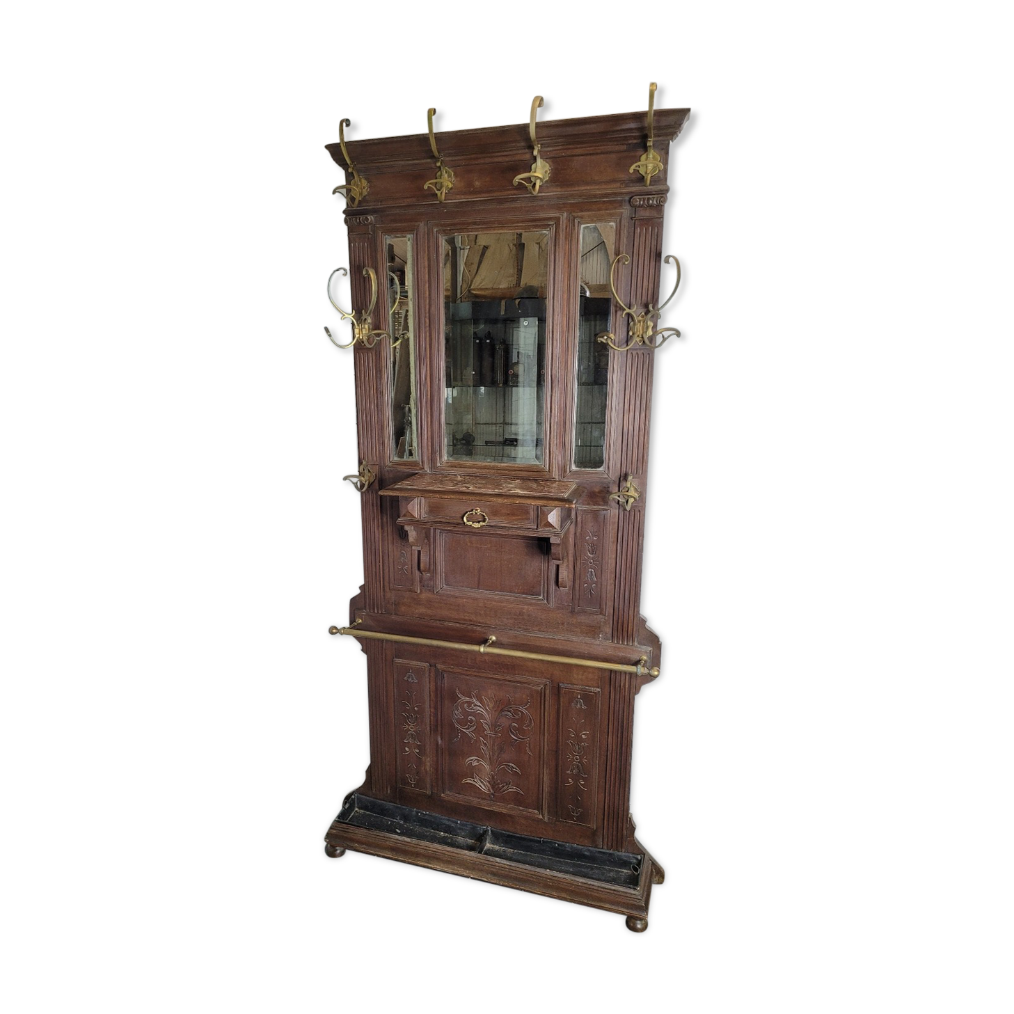 Old walnut cloakroom