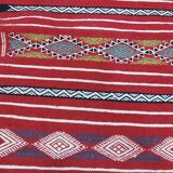 Traditional red kilim carpet