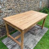 Solid oak farm table for 6-8 people