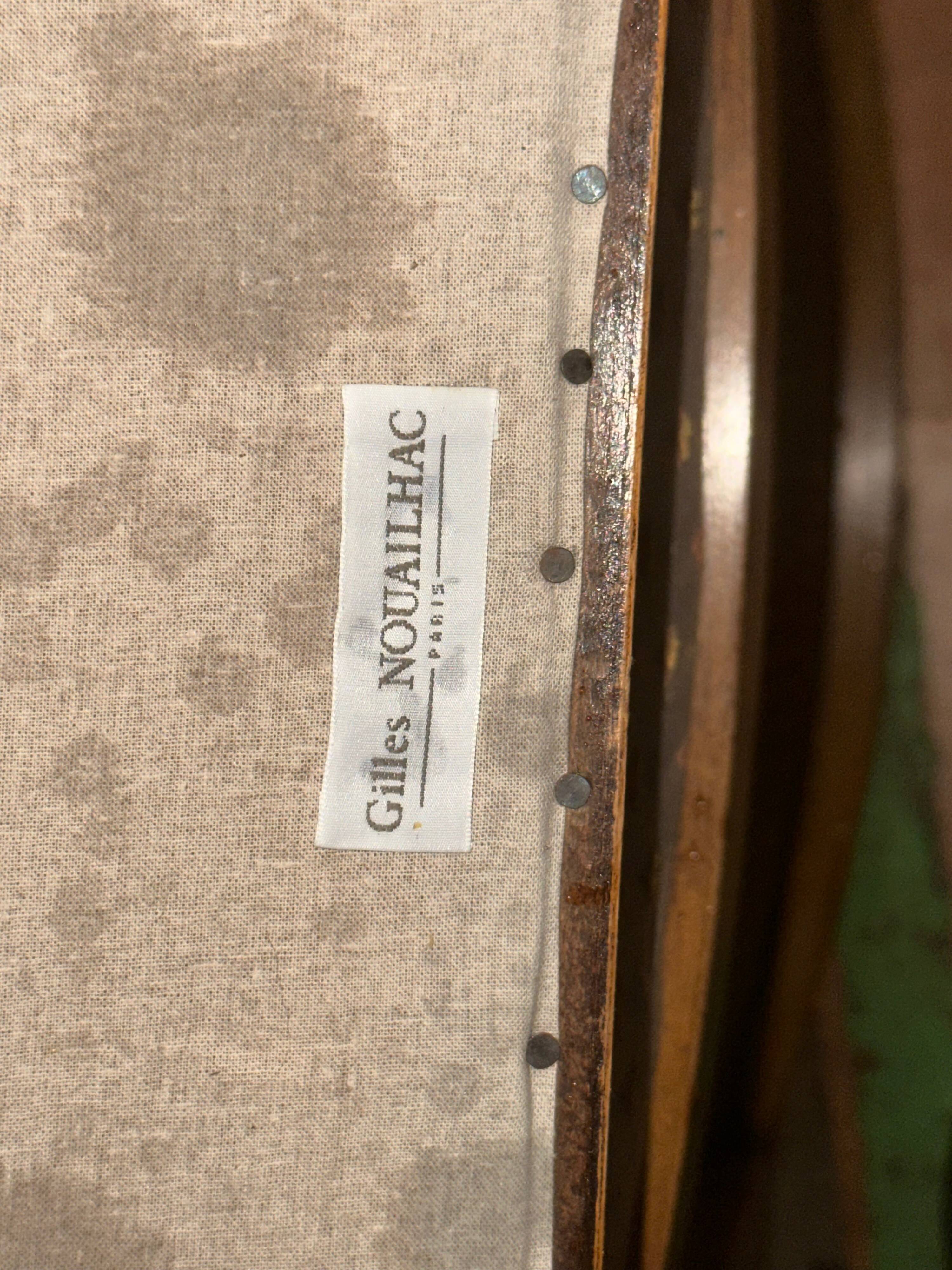 Fauteuil bergère à dossier canné