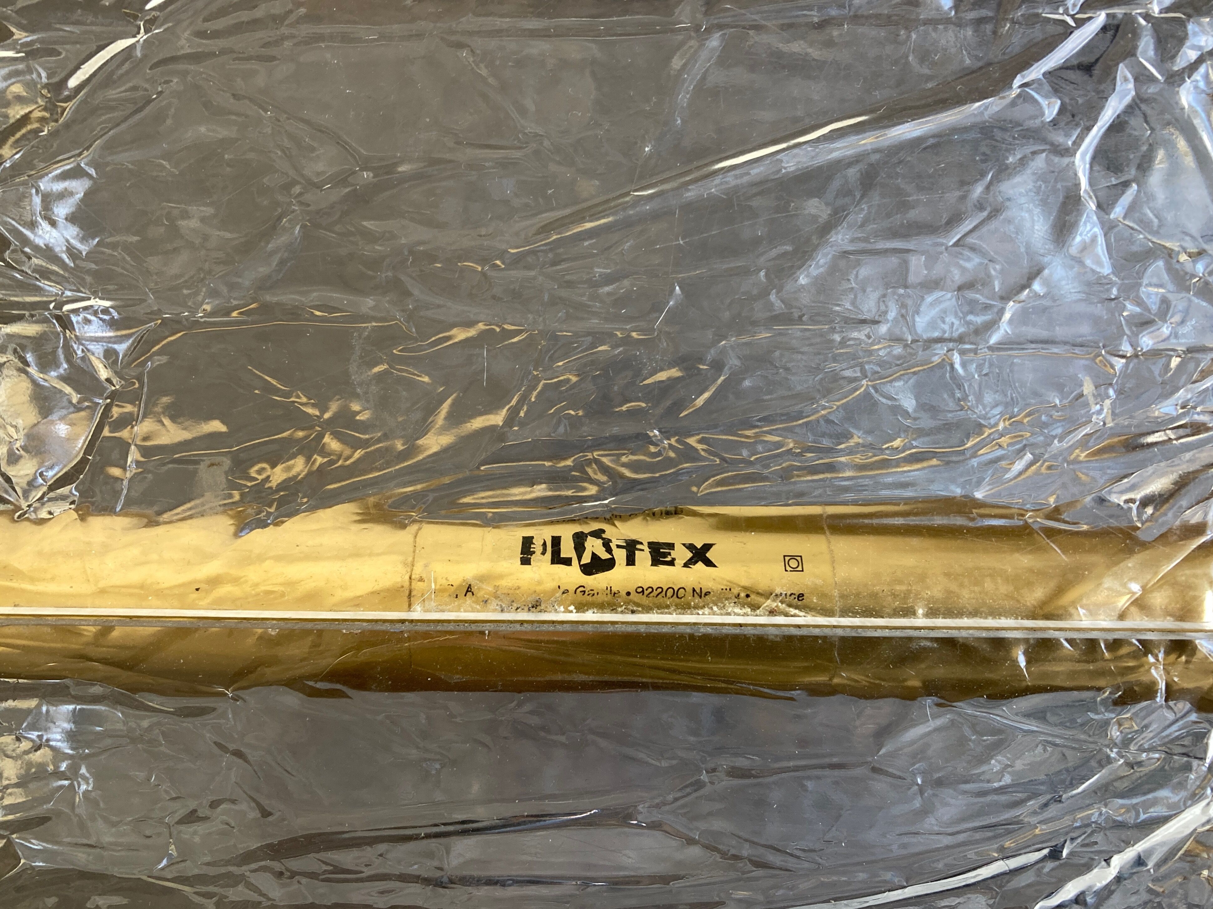 Textable Platex plexiglas trolley 1970 -1980